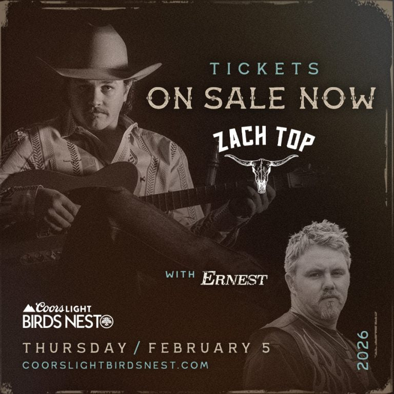 Birds Nest - VIP Tickets for Zach Top w/ ERNEST - Thursday, Feb 5, 2026